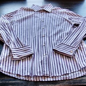 Hugo Boss Two PLY French Cuff Dress Shirt size 17.